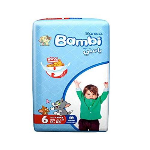Bambi Sanita Diapers No. 6 - 10 diapers
