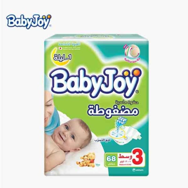 Baby Joy Baby Diapers Medium No. (3) 68 Diapers