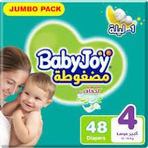 Baby Joy Baby Diapers Large No. (4) 60 diapers
