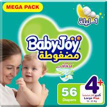 Baby Joy Baby Diapers Large No. (4) 56 Diapers
