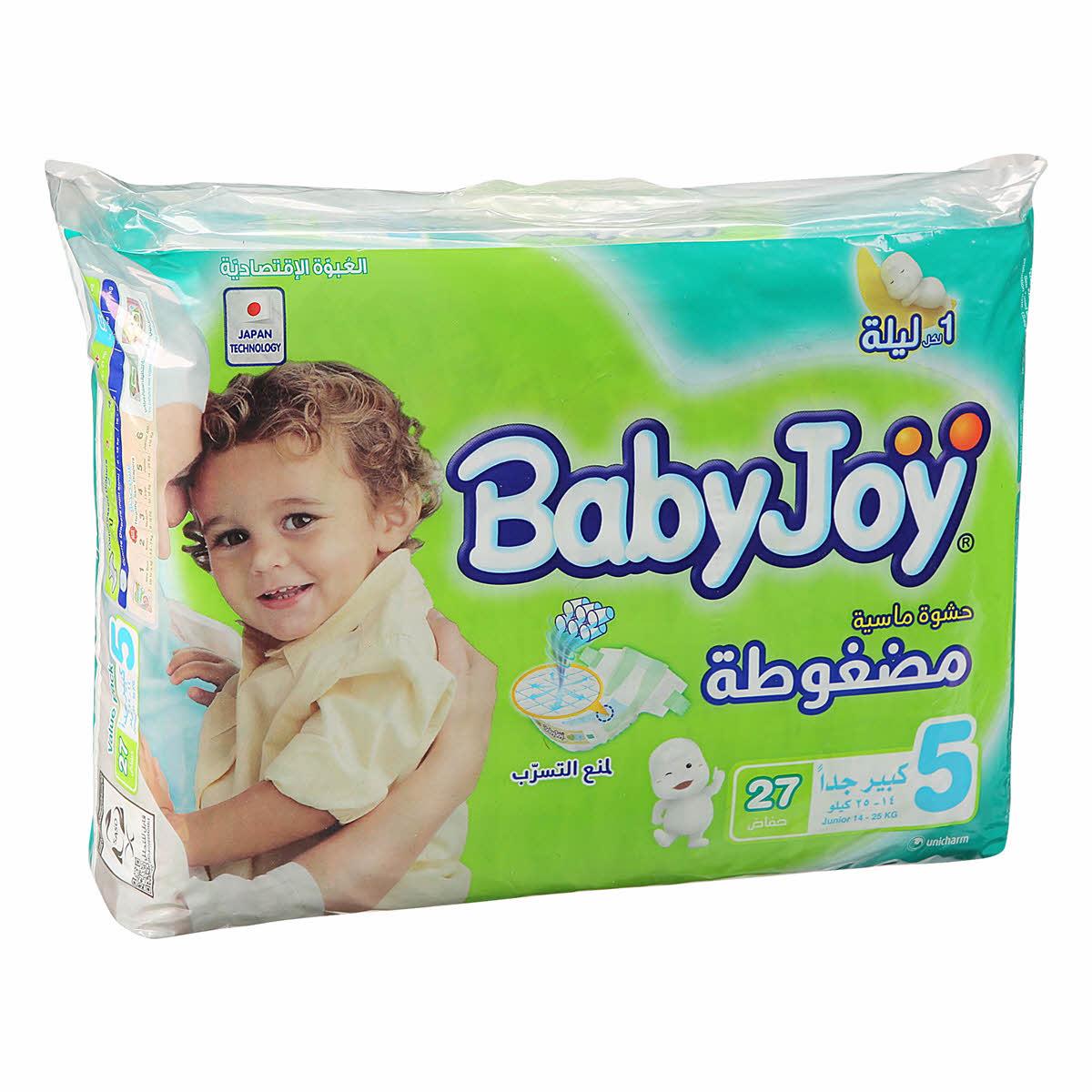 Baby Joy Baby Diapers Large No. (5) 27 diapers