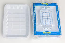 Alwataniah Rectangular Plastic Plates No. (3) 50 Pieces