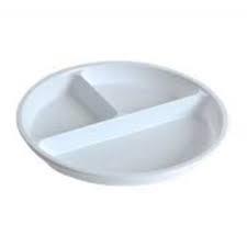 AlWataniah Divided Plastic Plate Size (18) 50 Pieces