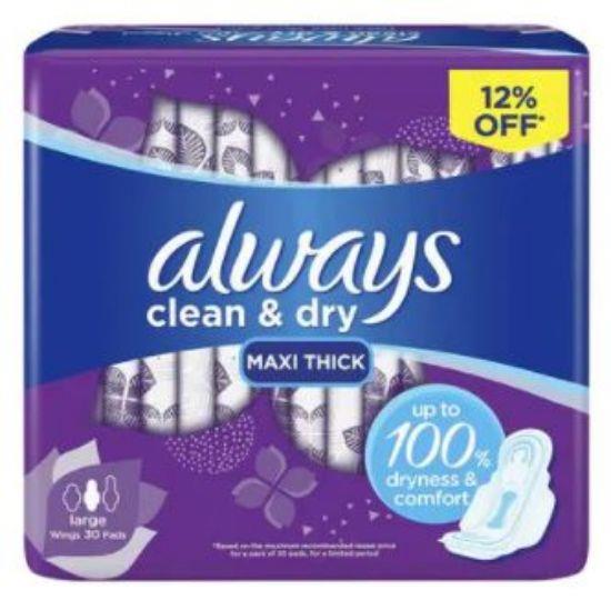ALWAYS CLEAN&DRY 30 WINGS